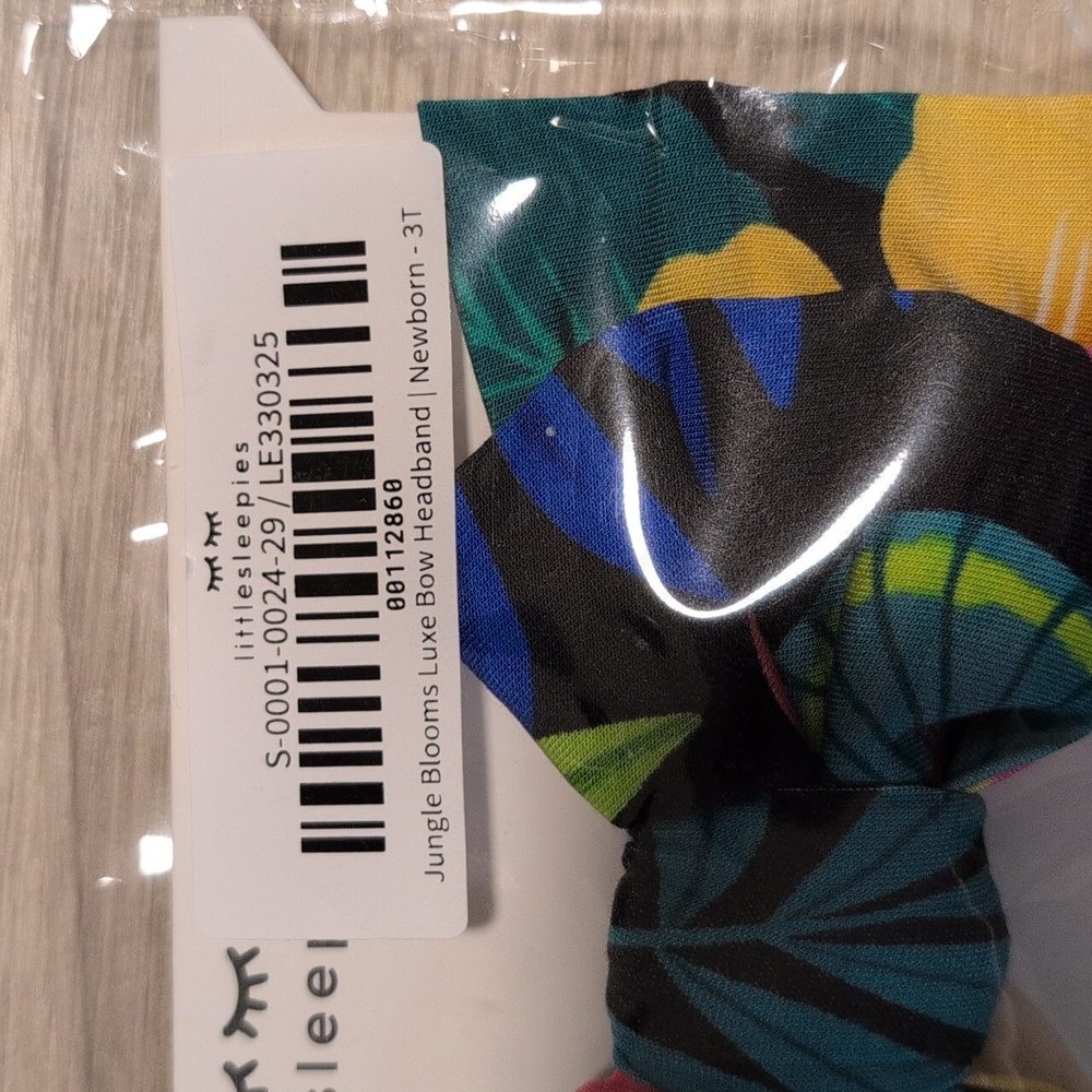 Little Sleepies Colorful Jungle Bow Headband - Picture 2 of 2